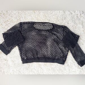 Black Fish-net Top